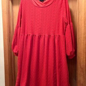 Elegant Red Midi Dress